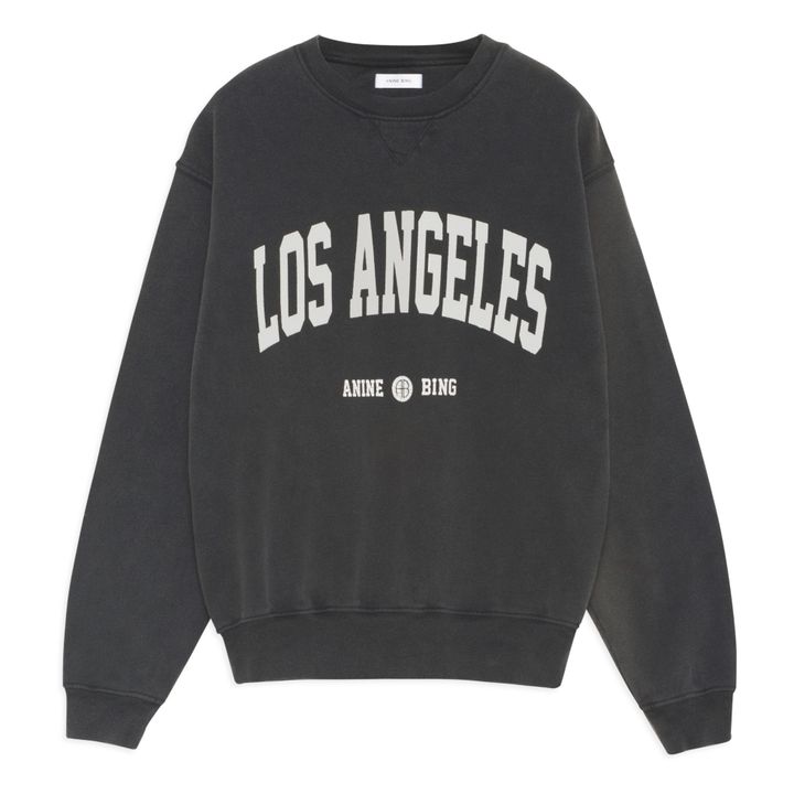 Sweatshirt Ramona Los Angeles Bio-Baumwolle | Washed Black- Produktbild Nr. 0