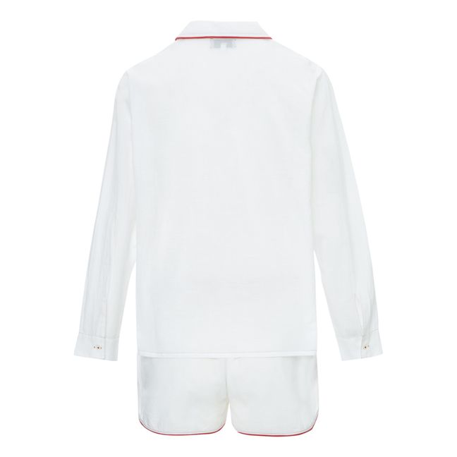 Maggie Short Pyjamas | Weiß