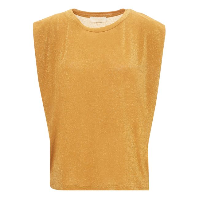 Top Enna metallizzato | Dorato