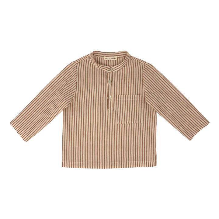 Kurta a rayas | Terracotta- Imagen del producto n°0
