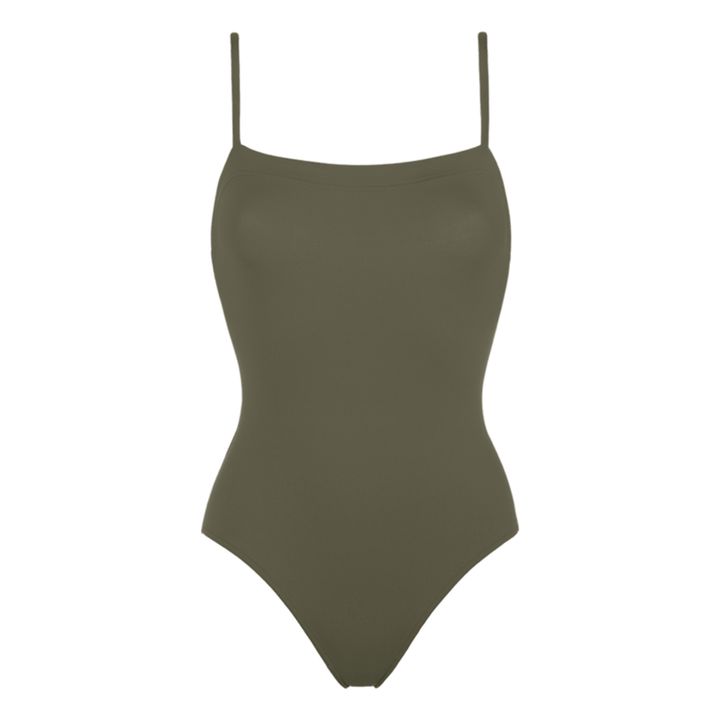 Maillot de Bain 1 Pièce Aquarelle | Olive noire- Image produit n°0