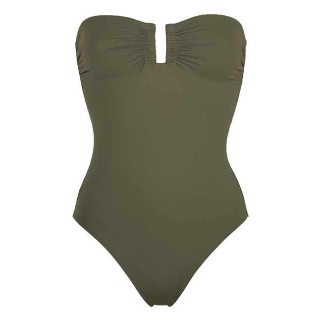 Maillot de Bain 1 Pièce Cassiopée | Olive noire