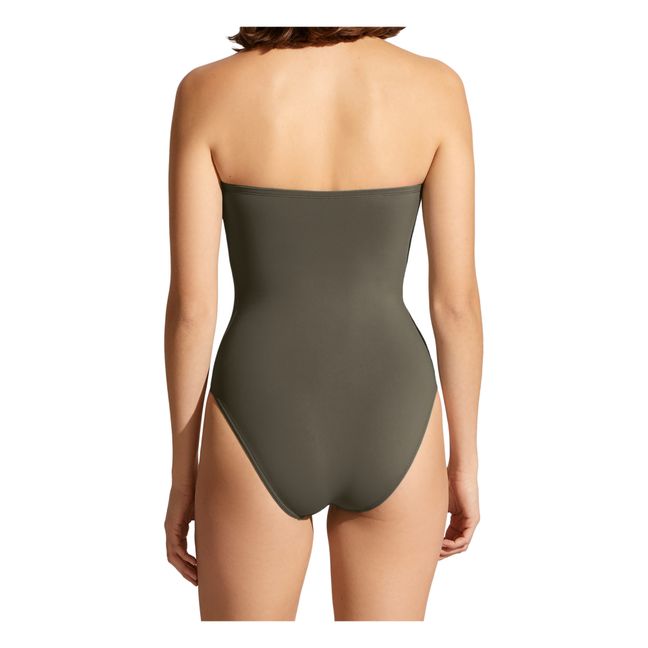 Cassiopeia One-piece Swimsuit | Olive noire