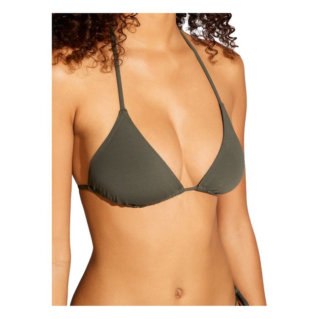 Mouna Bikini Top | Olive noire
