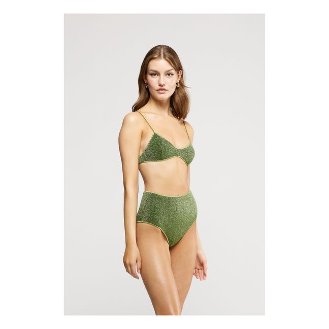 Lumière High-Waisted Bikini | Green