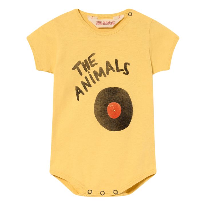 The Animals Chimpanzee Babygrow | Amarillo- Imagen del producto n°0