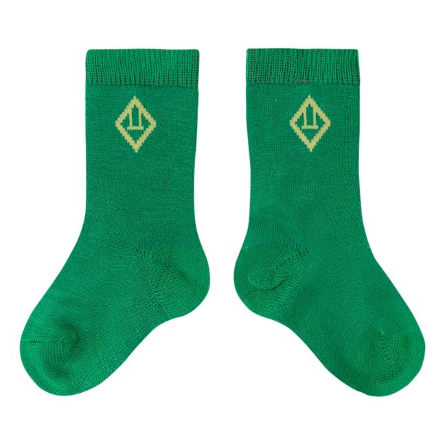 Logo Hen Socks | Green