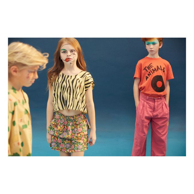 Baboon Tiger Print Cropped Top | Giallo