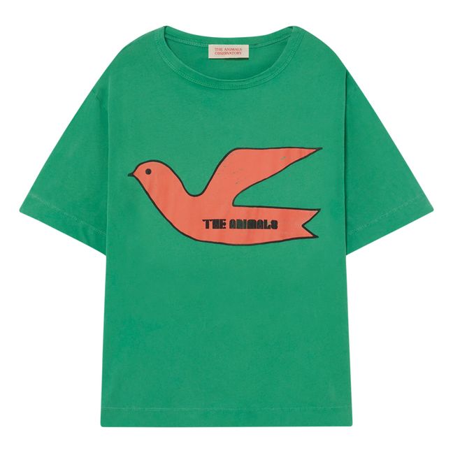 Bird Rooster Oversize T-Shirt | Verde