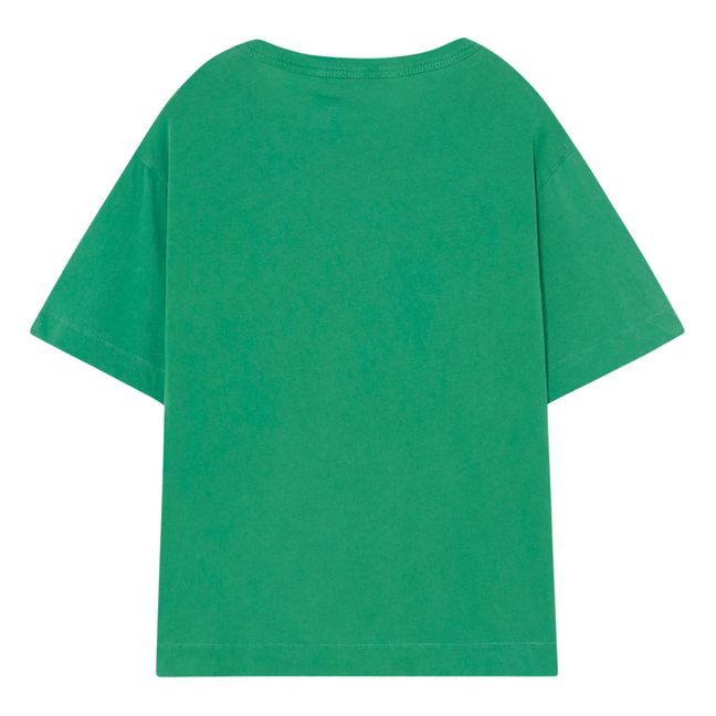 T-Shirt Vogel Hahn Oversize | Grün