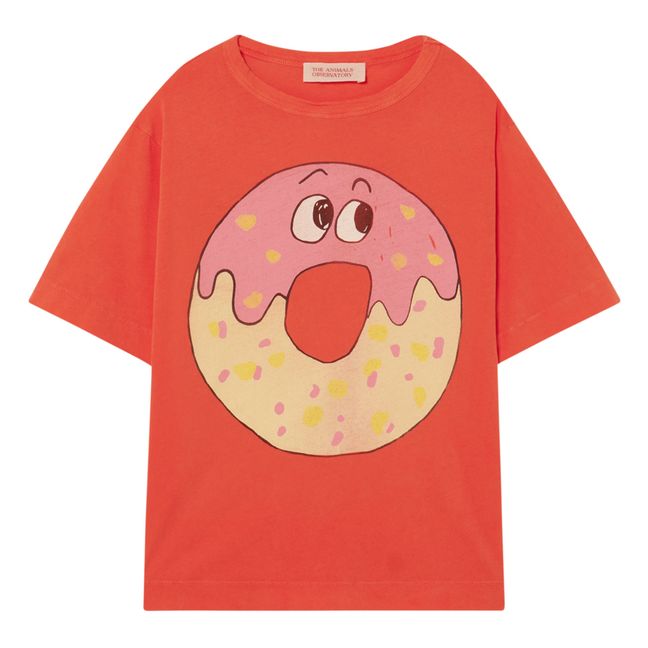 Donuts Rooster Oversize T-Shirt | Red