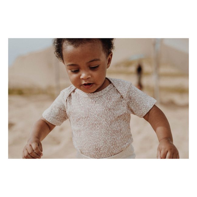 Recycled Organic Cotton Short Sleeved Onesie | Rosa Viejo