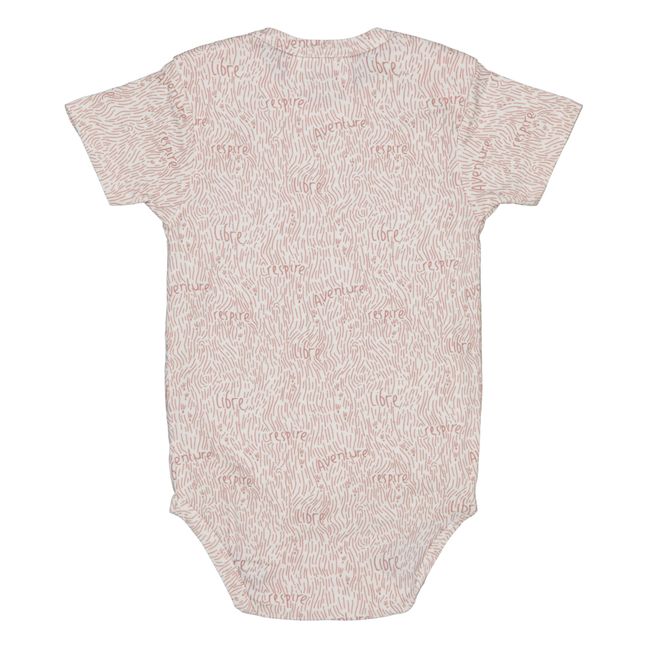Recycled Organic Cotton Short Sleeved Onesie | Dusty Pink