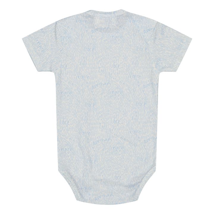 Body bébé manches courtes - Coton - Bleu ciel