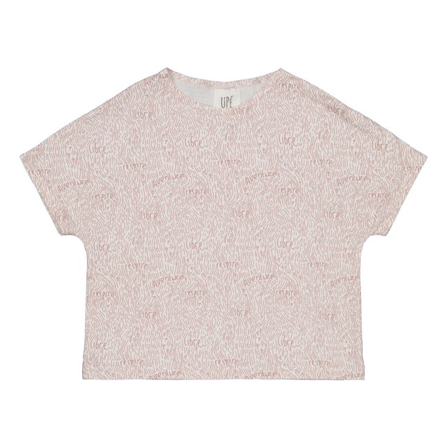Organic Cotton Recycled Kimono T-Shirt | Dusty Pink