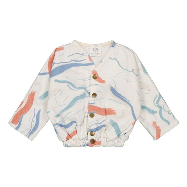Cardigan Molletonné en Coton Bio Recyclé | Ecru
