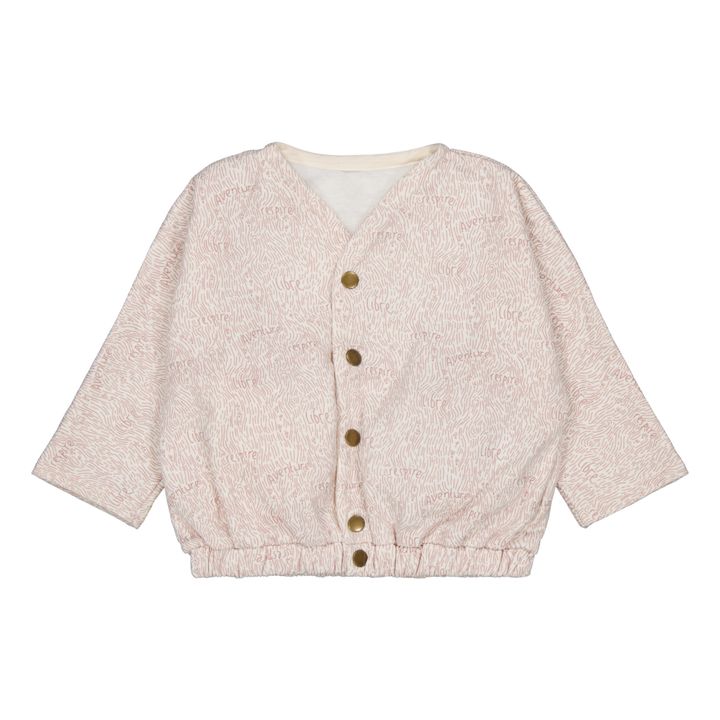 Organic Recycled Cotton Fleece-Lined Cardigan | Rosa Viejo- Imagen del producto n°0