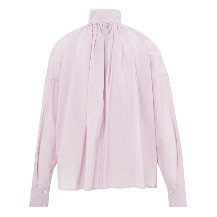 Khadi Wheel Bis Cotton Blouse | Lila- Imagen del producto n°4