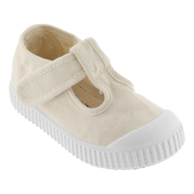 Sandalia Tira Lone Velcro Sneakers | Crema