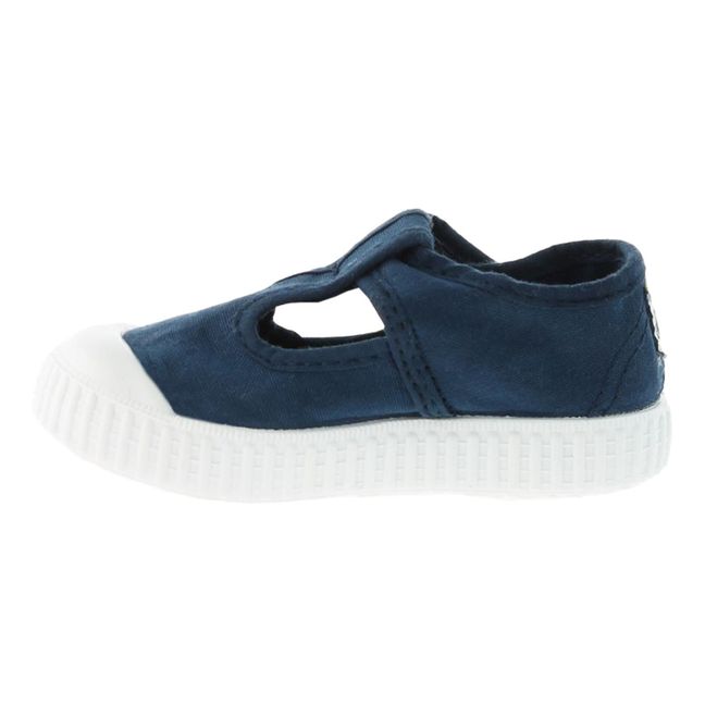 Sandalia Tira Lone Velcro Sneakers | Azul Marino