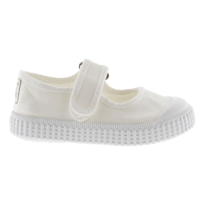 Scarpe da ginnastica con strap Mercedes Tira Lona | Bianco