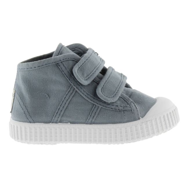 Tiras Lona Tint Velcro Sneakers | Blue