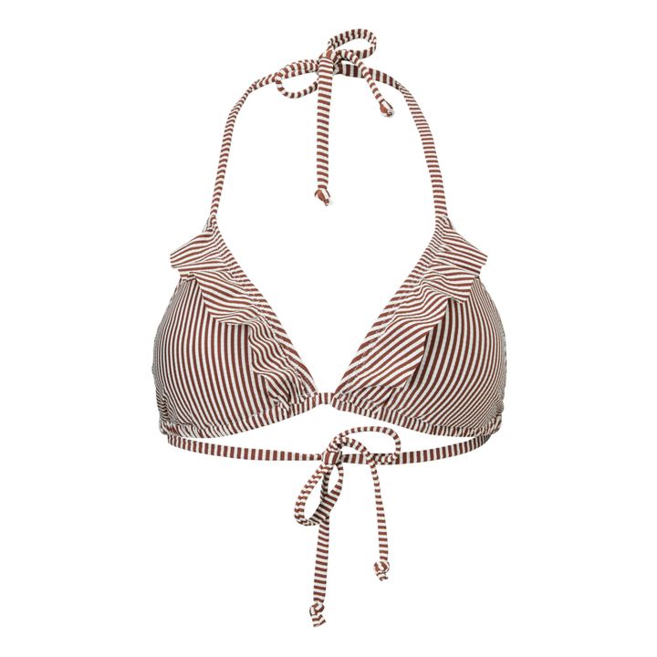 Striba Bel Frill Bikini Top | Chocolate- Product image n°0