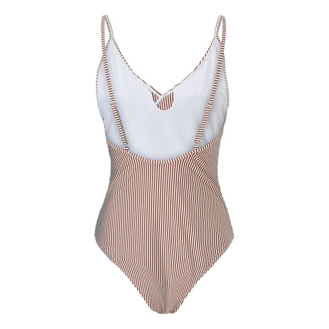 Maillot 1 Pièces Striba Bly Frill | Chocolat