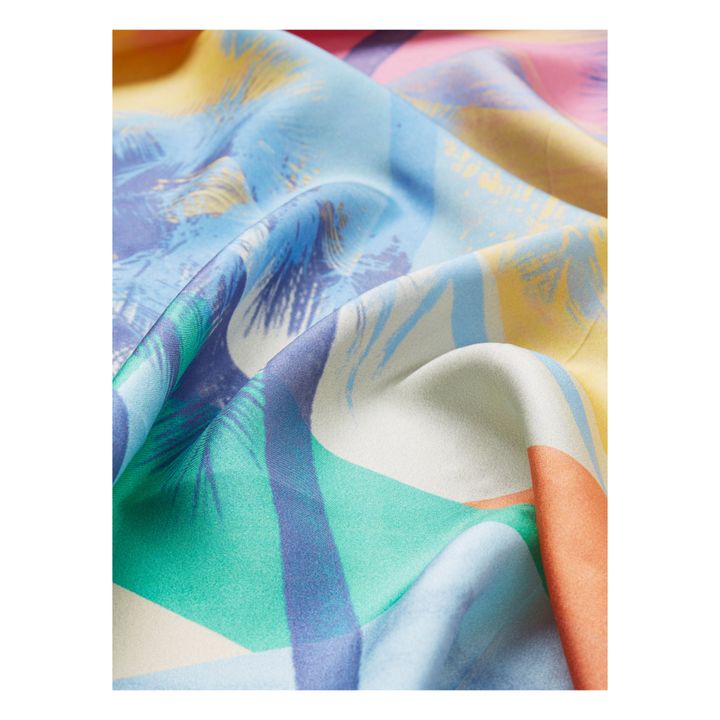 Poipu Sia Silk Scarf | Blue- Product image n°1
