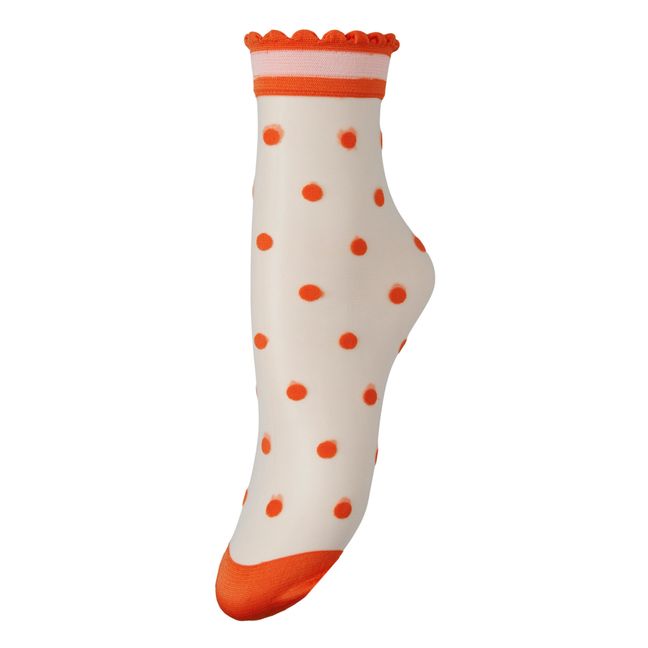 Dagmar Dotted Socks | Naranja
