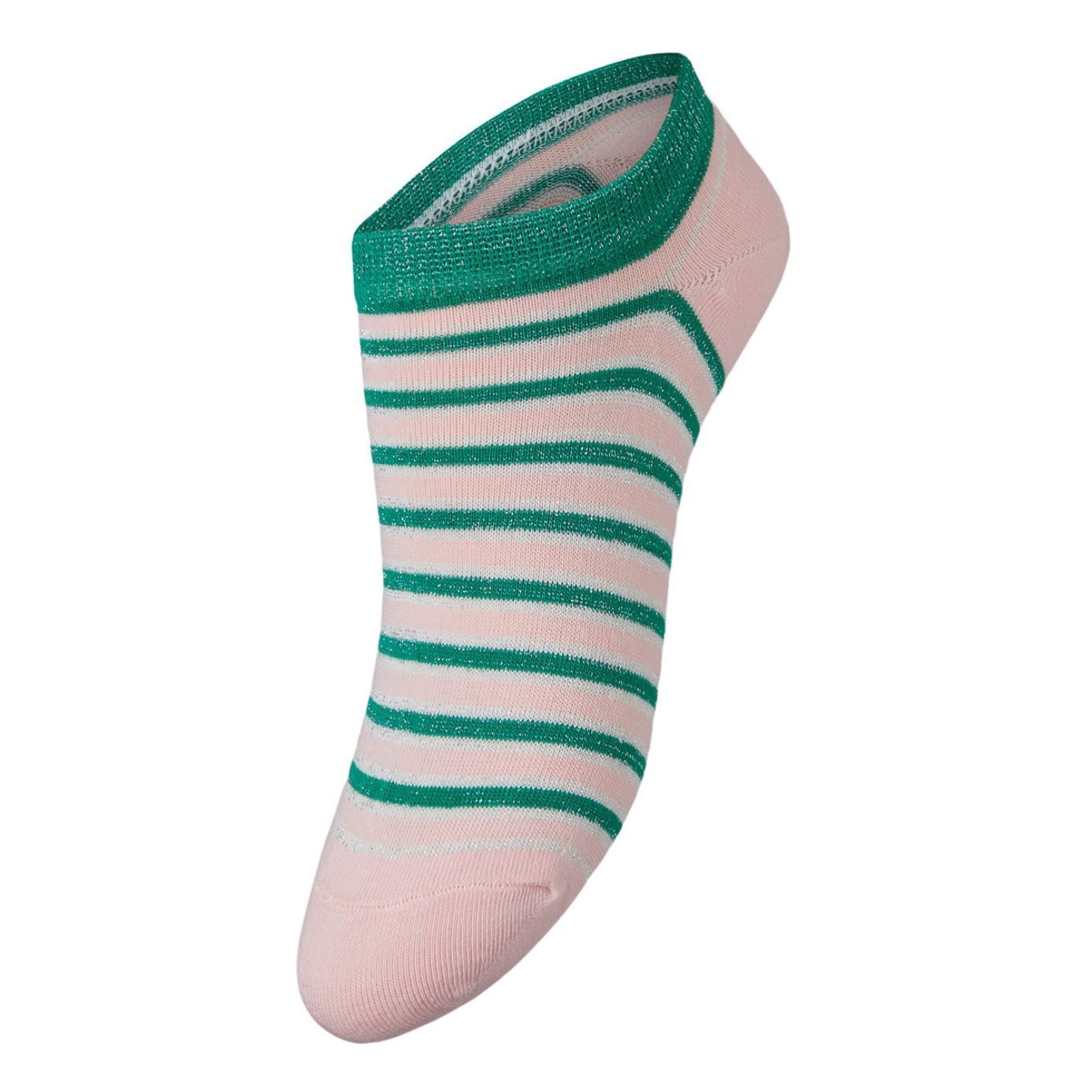 Sneaky Stripe Metallic Ankle Socks | Verde- Imagen del producto n°0