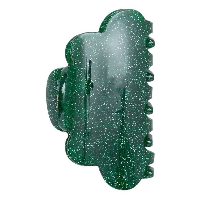 Kiva Sparkle Hairclip | Verde Oscuro