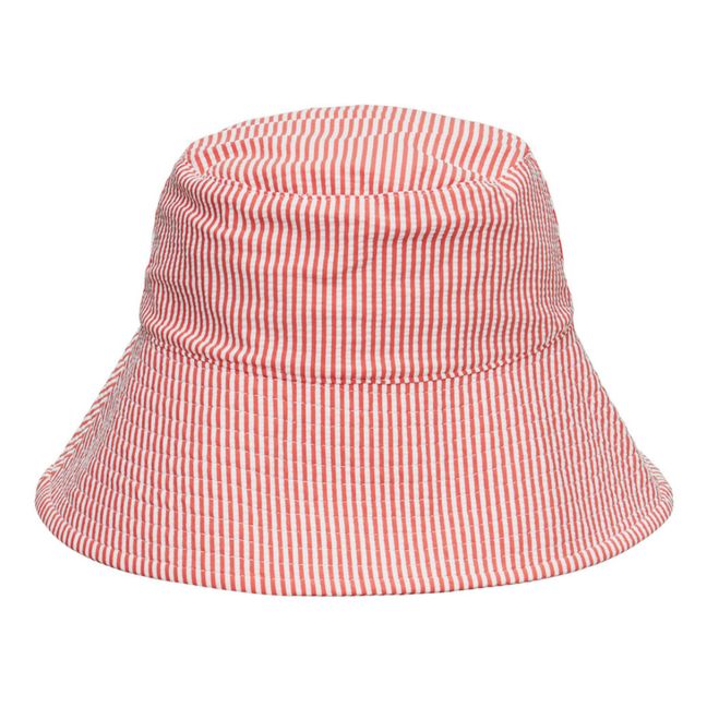 Striba Striped Bucket Hat | Coral