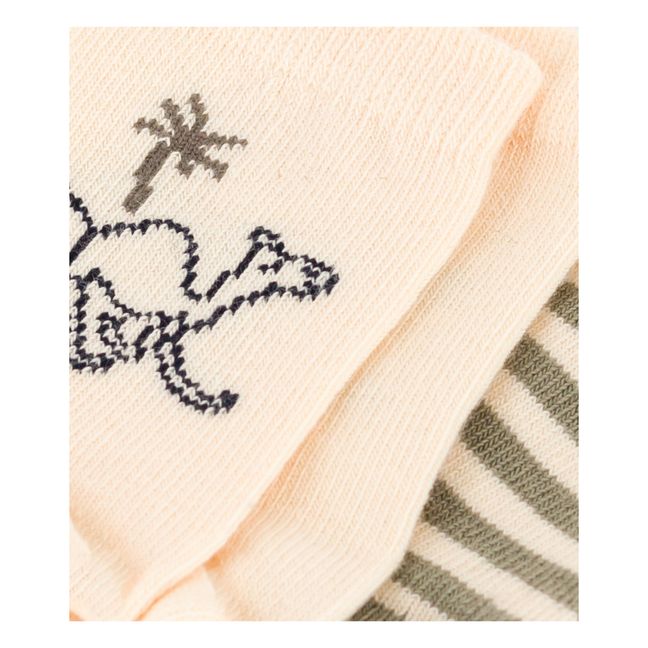 Lot 2 paires de Chaussettes Jersey | Khaki