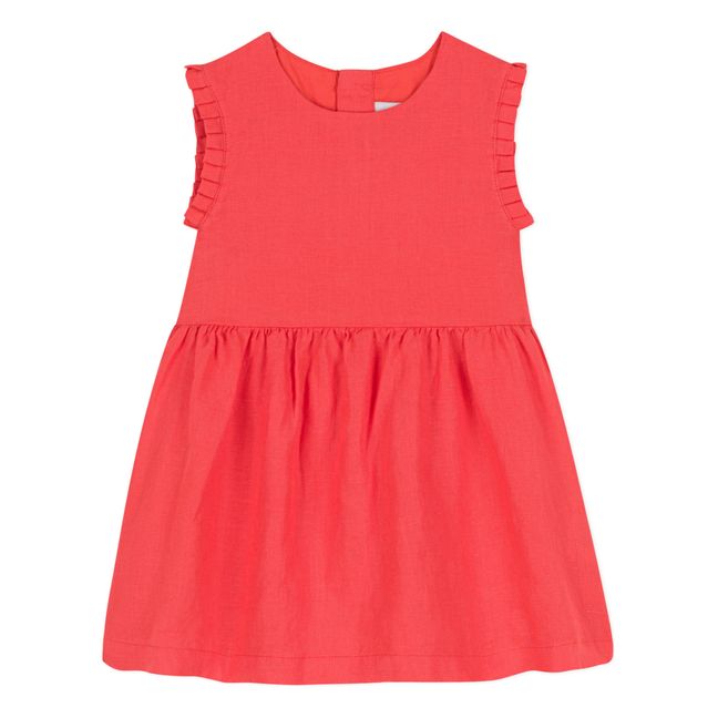 Vestido sin mangas de lino | Rosa