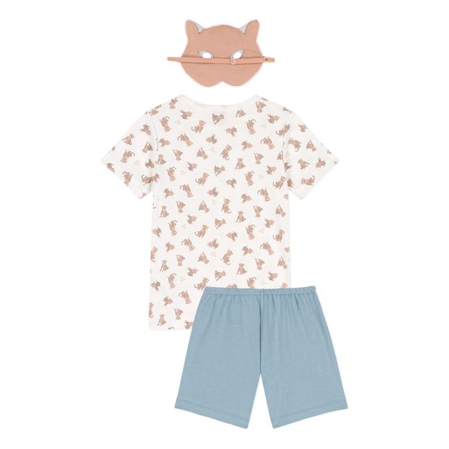 Ensemble Pyjama avec Masque Coton Bio | Seidenfarben