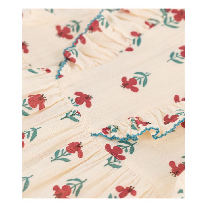 Cotton Gauze Short Sleeve Dress | Seidenfarben- Produktbild Nr. 1