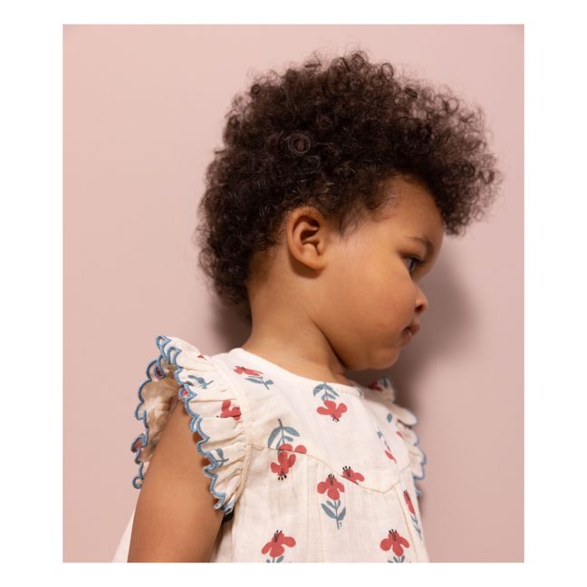 Cotton Gauze Sleeveless Blouse | Ecru