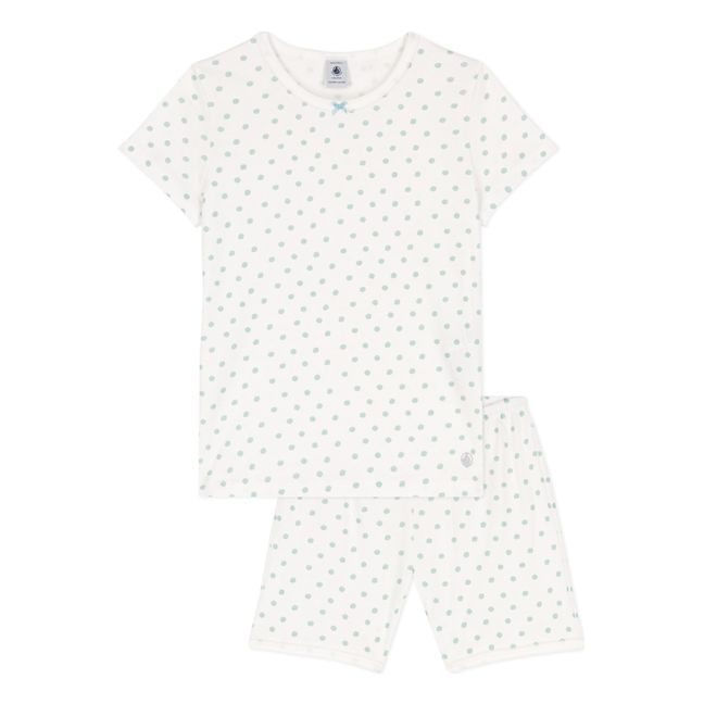 Organic Cotton Polka Dot Short Pajamas | Blu