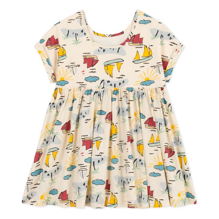 Poplin Short Sleeve Dress | Crudo- Imagen del producto n°0