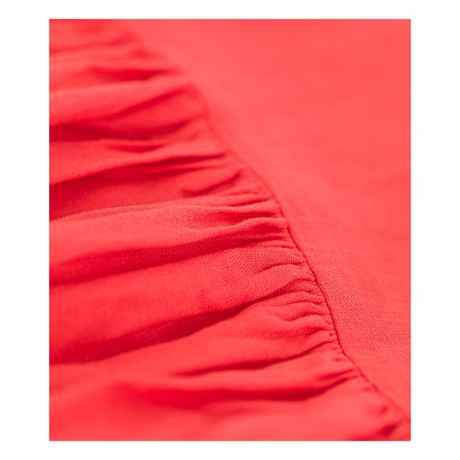 Sleeveless Zip Back Linen Dress | Pink