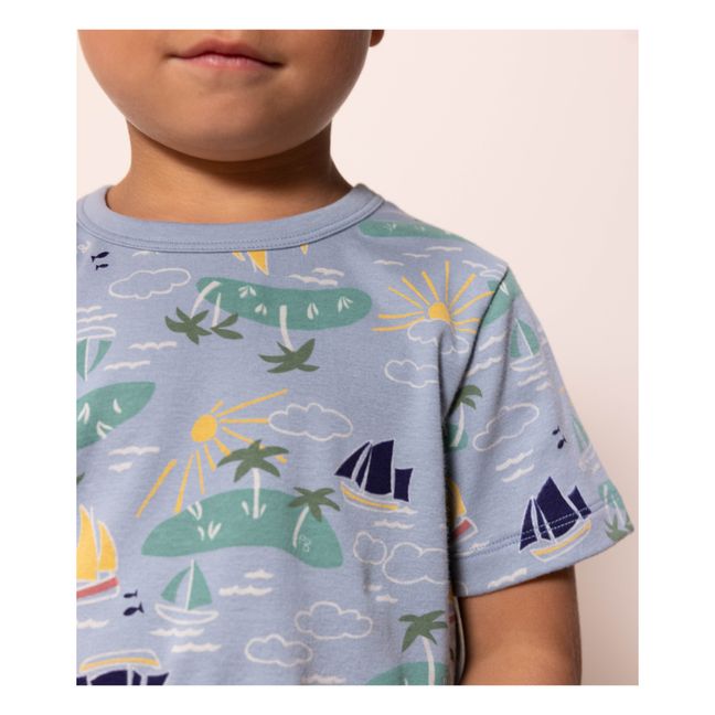Pyjacourt Explorateur Coton Bio | Bleu