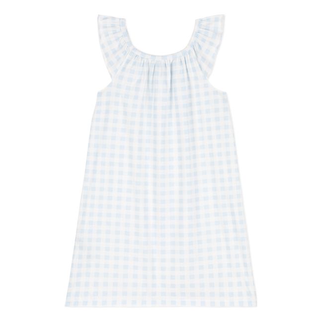 Gingham Nightgown | Hellblau