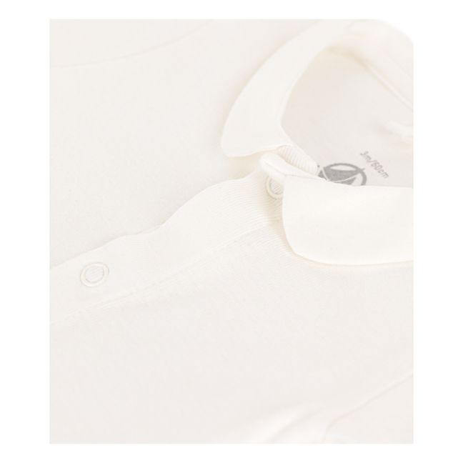 Organic Cotton Collared Short Sleeve Babygrow | Crudo