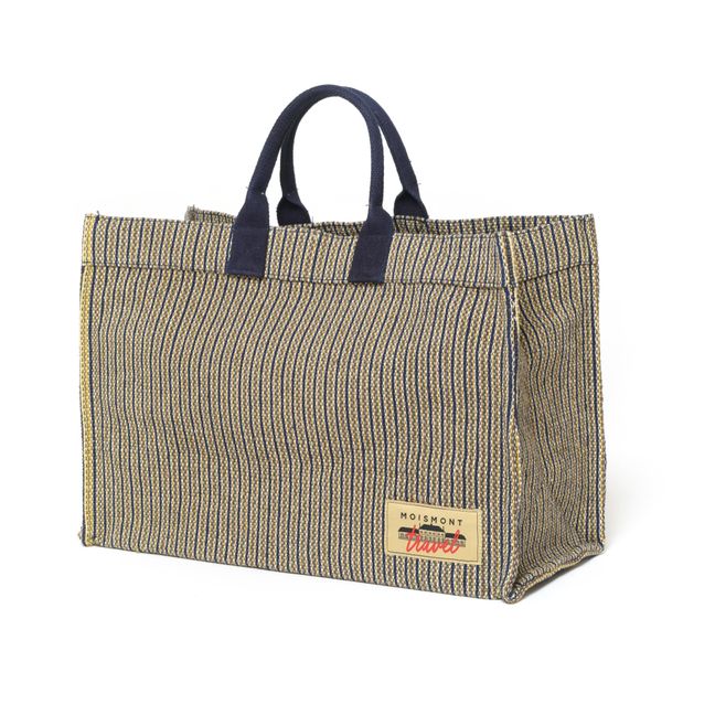 N°39 Cotton and Jute Shopping bag | Blu marino
