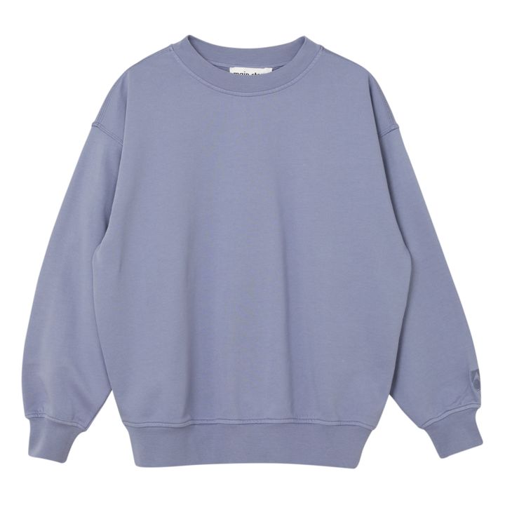 Sweatshirt uni Bio-Baumwolle | Violett- Produktbild Nr. 0