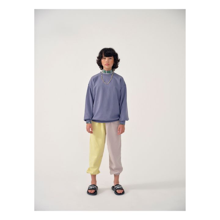 Sweatshirt uni Bio-Baumwolle | Violett- Produktbild Nr. 2