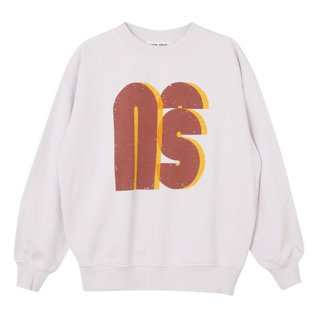 Sweat Logo Coton Bio | Lilas