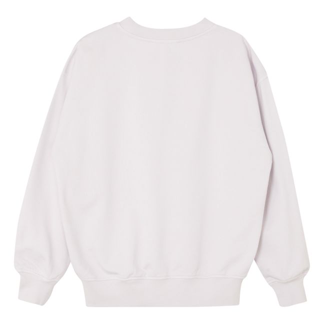 Sudadera de algodón orgánico Logo | Lila