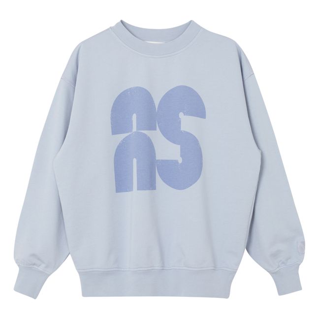 Sweat Logo Coton Bio | Bleu gris